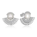 Gümüş İnci Kadın Küpe