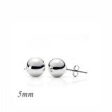 Gümüş Top Küpe - 5 mm