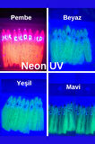 Eagenset Silikon Ahtapot Fosforlu Glow ve UV Neon Beyaz Yapay Yem Olta Takımı, Çapari, Jig Yapım Malzemesi 5 cm 5 Adet