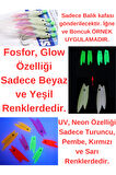 Eagenset Silikon Balık Kafası Fosforlu Glow Yeşil Yapay Yem Olta Takımı, Çapari, Jig, Yapım Malzemesi 2 cm 5 Ad