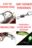 Eagenset Fosforlu Glow İğneli, Boncuklu Silikon Karides Yapay Yem Kırmızı