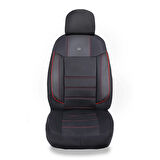 Renault Symbol Araçlara Uyumlu Oto Koltuk Kılıfı Seti - Violet Serisi Siyah/Kırmızı