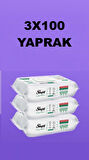 Sleepy Easy Clean Yüzey Temizlik Havlusu Beyaz Sabun Katkılı 100 Yaprak X 3 Adet