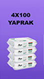 Sleepy Easy Clean Yüzey Temizlik Havlusu Beyaz Sabun Katkılı 100 Yaprak X 4 Adet