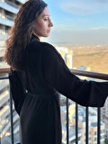 Kadın Oversize Uzun Kollu Triko Elbise