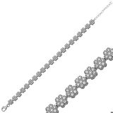 Ebuz ​Gümüş Çiçek Kadın Bileklik