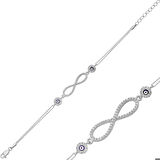 Ebuz Gümüş Sonsuzluk Kadın Bileklik