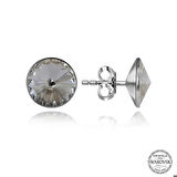 Ebuz Swarovski Crystal Taşlı Gümüş Çivili Kadın Küpe