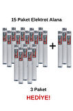 E (PE) Beyaz Geniş Plastik Kaynak Elektrodu-15 Paket Alana 3 Paket Elektrot