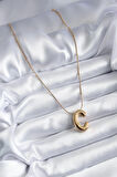 316L Çelik Gold Renk Bubble "C" Harf Model Kadın Kolye