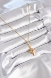 316L Çelik Gold Renk Zirkon Taşlı Kutup Yıldızı Model Kadın Kolye - EBJ240408W23478