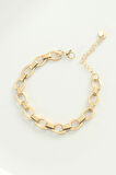 316L Çelik Gold Renk Geometrik Zincir Bileklik - EBJ240521W24205