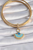 Gold Renk Nazar Boncuklu Ajda Charm - EBJ241109W28980