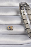 Gümüş Renk Gold Hilal İşlemeli Nomination Charm - EBJ241109W28992