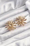 Gold Renk Kemik Model Küpe - EBJ241123W28285