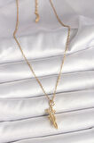 Gold Renk Zincir Sarılma Model Kadın Kolye - EBJ250501W32754