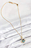 Zirkon Taşlı Gezegen Model Gold Renk Kadın Kolye - EBJ250902W37630
