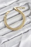 CM Kalın Singapur Model Gold Renk Pirinç Kadın Bileklik - EBJ260701W44144