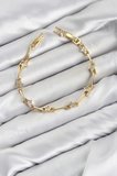 CM Gold Renk Yıldız Model Zirkon Taşlı Pirinç Kadın Bileklik - EBJ260701W44145