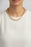 CM Kalın Burgu Model Gold Renk 60 cm Kadın Kolye - EBJ260701W44188