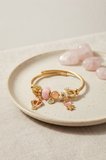 Pembe Uçan Model Charmlı Gold Renk Bileklik - EBJ260725W44434