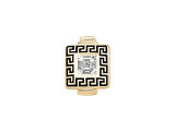 Altın Siyah Kare Greek 9mm Bileklik Charm