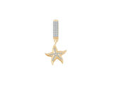 Altın Deniz Yıldızı Sallantılı 9mm Bileklik Charm