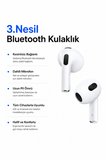 3. Nesil Android ve IOS İphone Uyumlu Yeni Nesil Kablosuz Mikrofonlu Bluetooth Kulaklık İphone Samsung Xiaomi Redmi Oppo Realme Tüm Modellere Uyumlu
