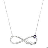 Ebuz Gümüş Aşkım Sonsuzluk Kadın Kolye