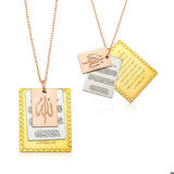 Ebuz Gümüş Ayetel Kürsi, Nazar Duası ve Allah Yazılı Kadın Kolye