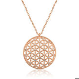 Ebuz ​​​Gümüş Yaşam Çiçeği Kolye