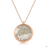 Ebuz Gümüş Rose Esmaül Hüsna Kadın Kolye