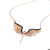 Ebuz ​Gümüş Rose Mikail Meleği Kadın Kolye