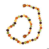 Ebuz Bebek Damla Kehribar Diş Kolye