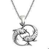 Ebuz Gümüş Balık Kadın Kolye