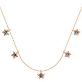 Ebuz Gümüş Rose Yıldız Nazarlı Şans Kadın Kolye