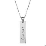 Ebuz Gümüş Kişiye Özel Çubuk Kolye