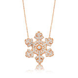 Ebuz Gümüş Kar Tanesi Kadın Kolye