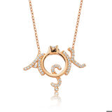 Ebuz Gümüş Tek Taş Aşk Kadın Kolye