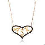 Ebuz Gümüş Kalpli Aşk Kadın Kolye