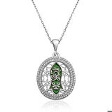 Ebuz Gümüş Nal-i (KADEM-İ) Şerif Kadın Kolye