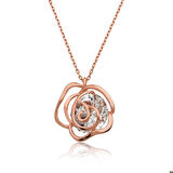 Ebuz ​Gümüş Rose Gül Kadın Kolye