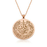 Ebuz ​Gümüş Rose Felak Suresi Kadın Kolye
