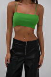 Ebedi İnce Askılı Crop Top