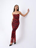 Ebedi 7006 ELBİSE-KIRMIZI