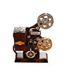 Nostaljik Film Projektörü Tasarımlı Müzik Kutusu – Vintage Dekoratif Biblo ve Hediyelik Eşya