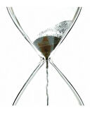 Manyetik Kum Saati – Dekoratif Masa Aksesuarı, Manyetik Metal Kumlu Zaman Ölçer, Ahşap Tabanlı (1 Dakikalık)