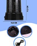 Yıldızlı Gökyüzü Gece Lambası – Dönen LED Projektör Işık – Romantik Atmosfer Lamba