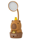 Sevimli Ayı Figürlü LED Masa Lambası – USB Şarjlı Esnek Boyunlu Gece Lambası – Çocuk Odası ve Çalışma Masası Işığı