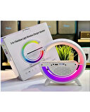 RGB Işıklı Bluetooth Hoparlörlü Akıllı Masa Lambası – Kablosuz Şarj Destekli Çok Fonksiyonlu Led Lamba